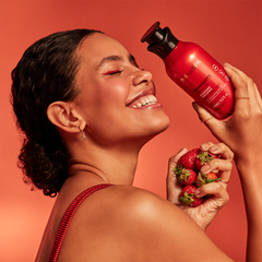 Morango Rubi com vitamina C*1/: fragrância Chipre Frutal: morango 🍓 jasmim e musk. Loção hidratante corporal, 400 ml 9564. 17,99€