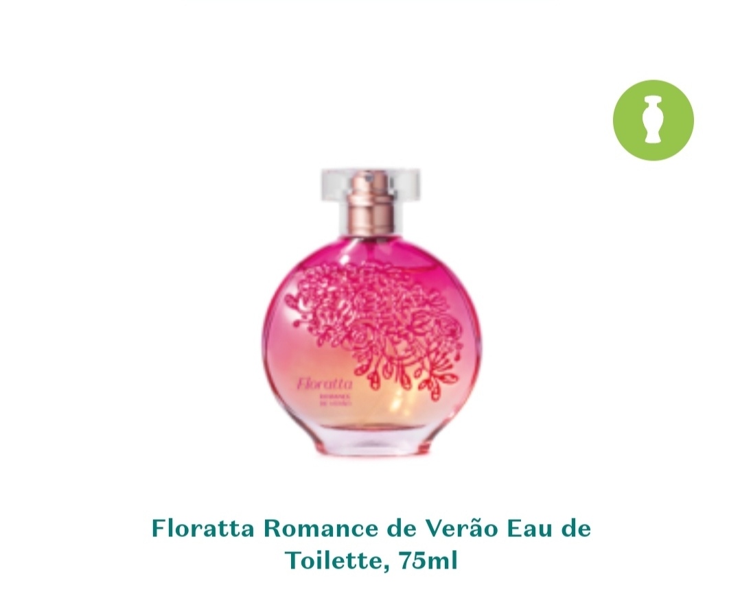 Floratta Romance de Verão EDT, 75 ml. Uma fragrância inspirada nas flores tropicais. Com uma frescura intensa, adoçada pelas flores e um toque madeirado, que fazem desta combinação um encontro perfeito de verão. Fragrância floral Frutal. 12147.     36,99€